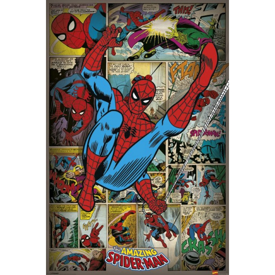 Spiderman retro poster 61 x 91,5 cm