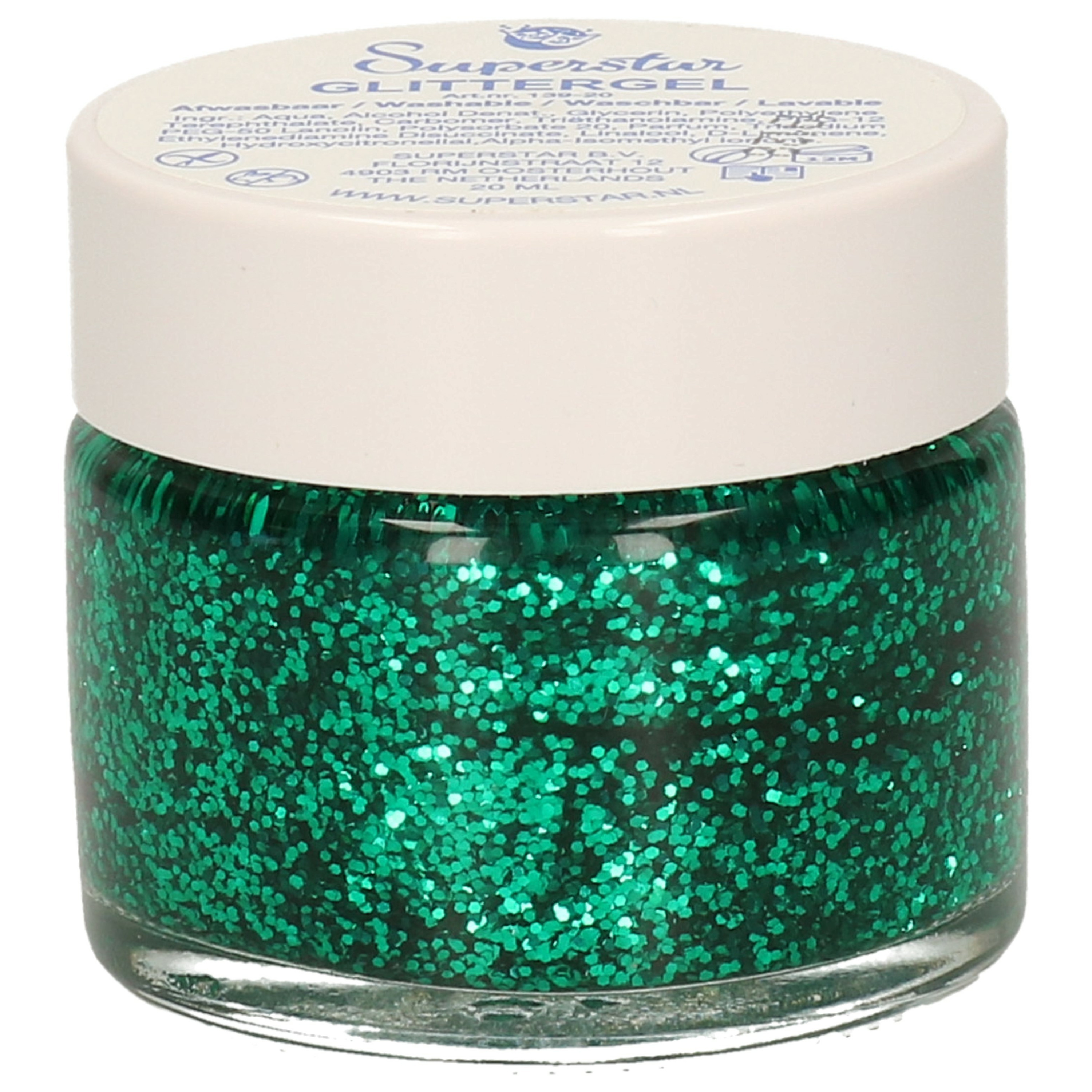 Superstar groene glitter gel 20 ml