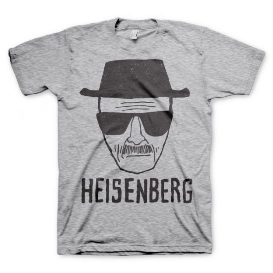 T-shirt Breaking Bad Heisenberg grijs voor heren