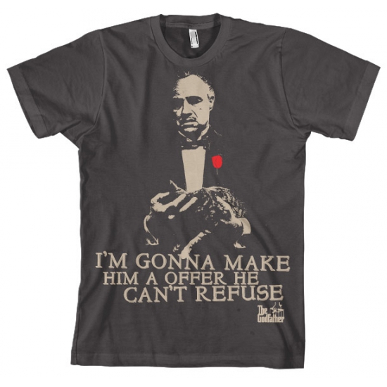 The Godfather Offer t-shirt donkergrijs voor heren