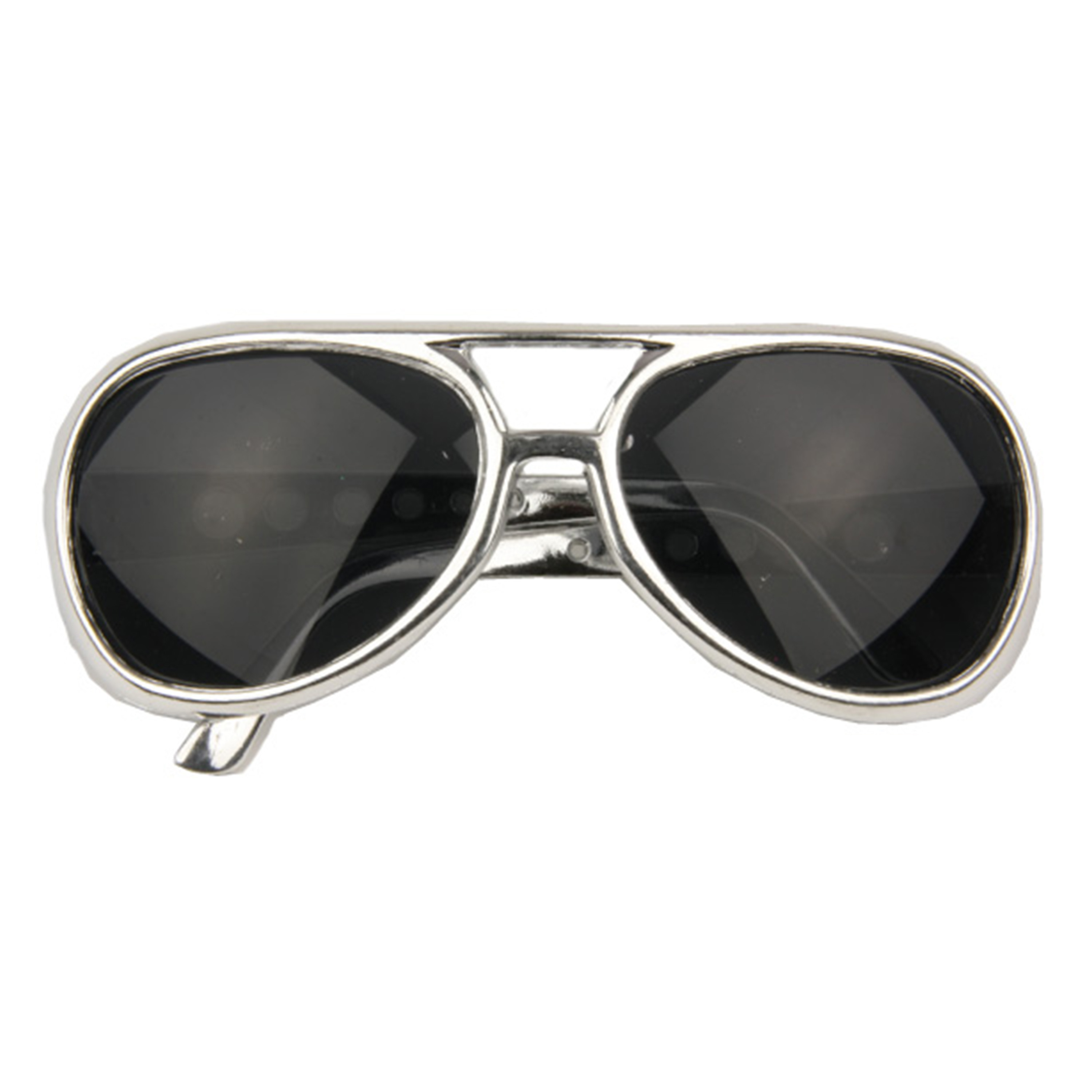 Toppers - Elvis model verkleed zonnebril zilver