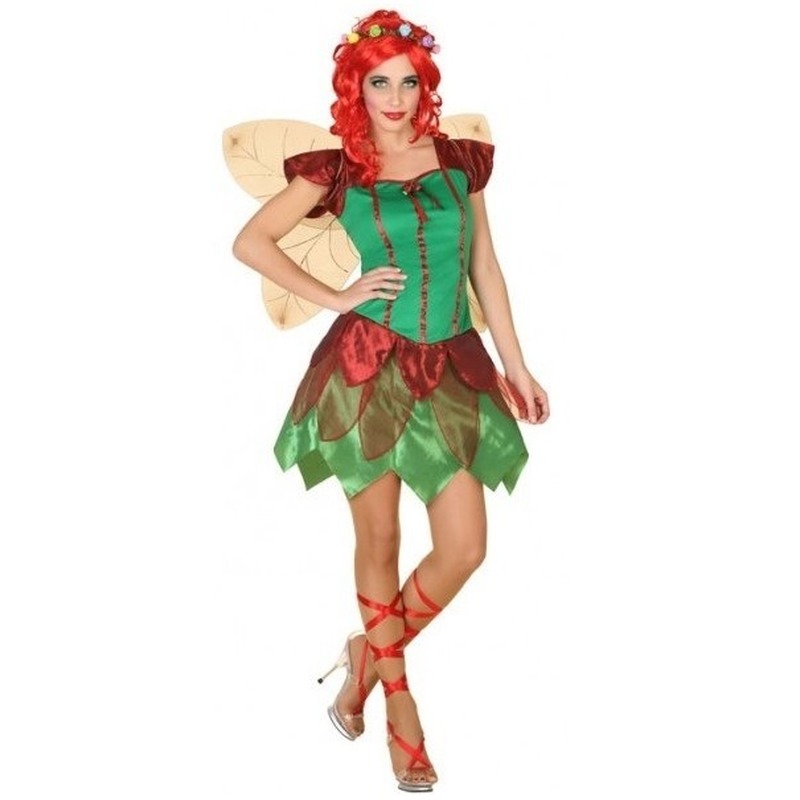 Toverfee/elfen jurkje verkleed kostuum voor dames