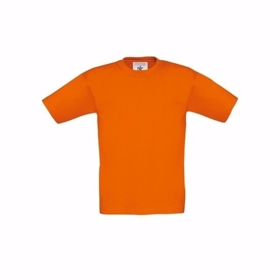 Tshirt voor kinderen in de kleur oranje