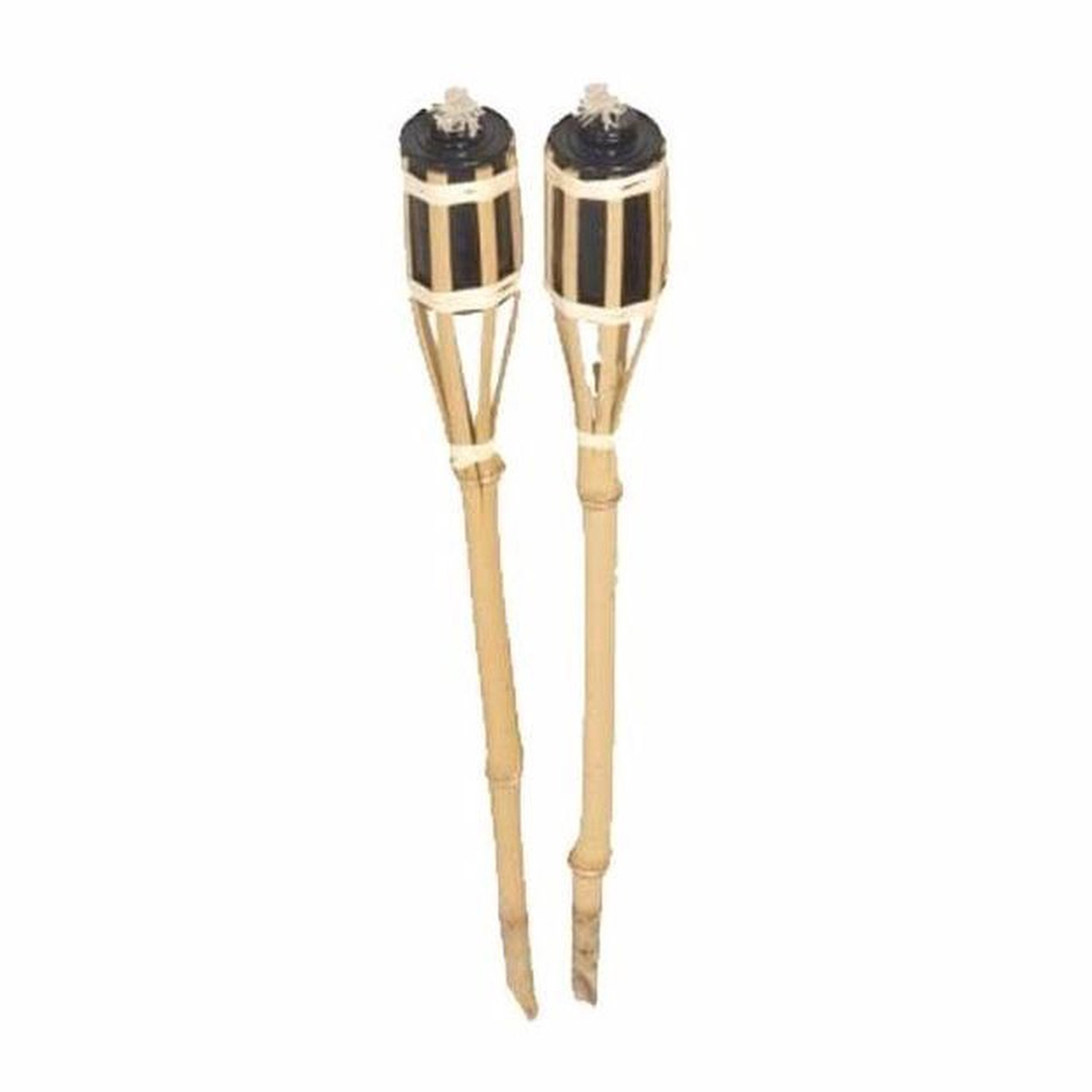Tuinfakkels - 2 stuks - bamboe - navulbaar - 61 cm
