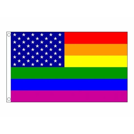 USA regenboog vlag 90 x 150 cm