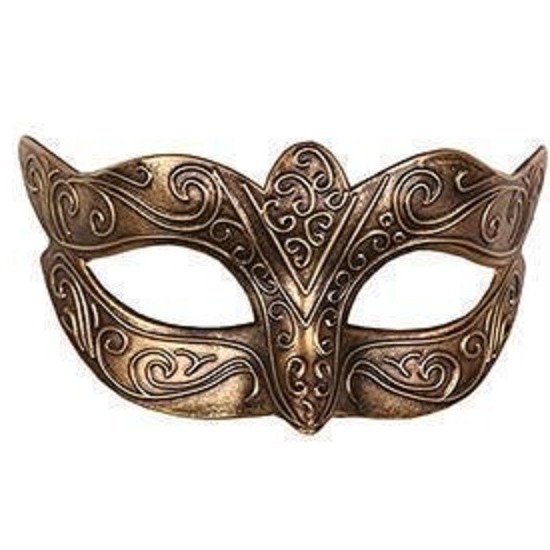 Venetiaans goud kunststof oogmasker