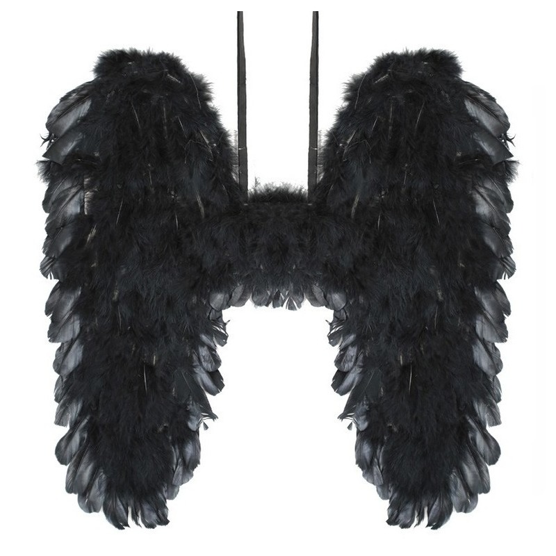 Verkleed accessoires vleugels zwart