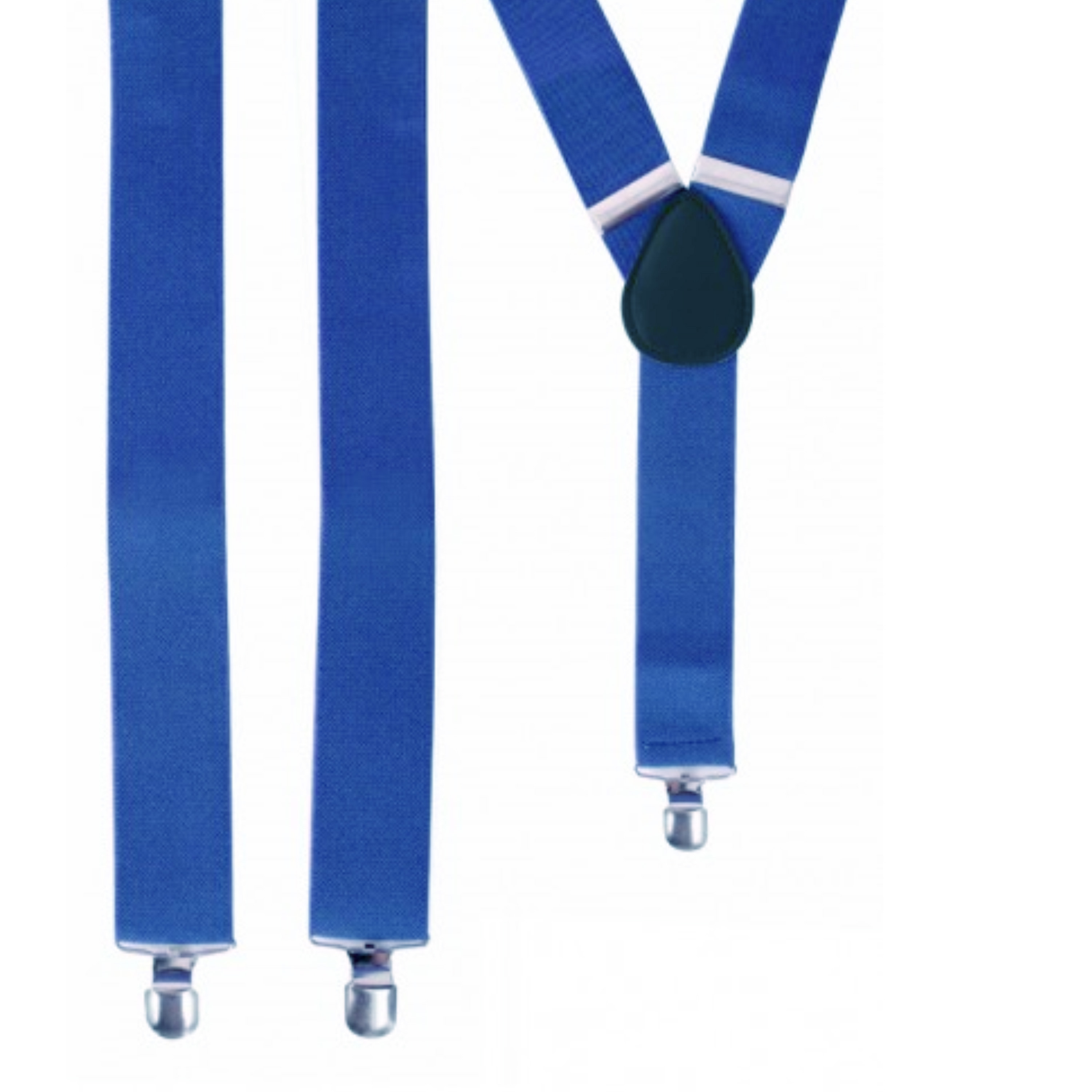 Verkleed Bretels blauw 120 cm