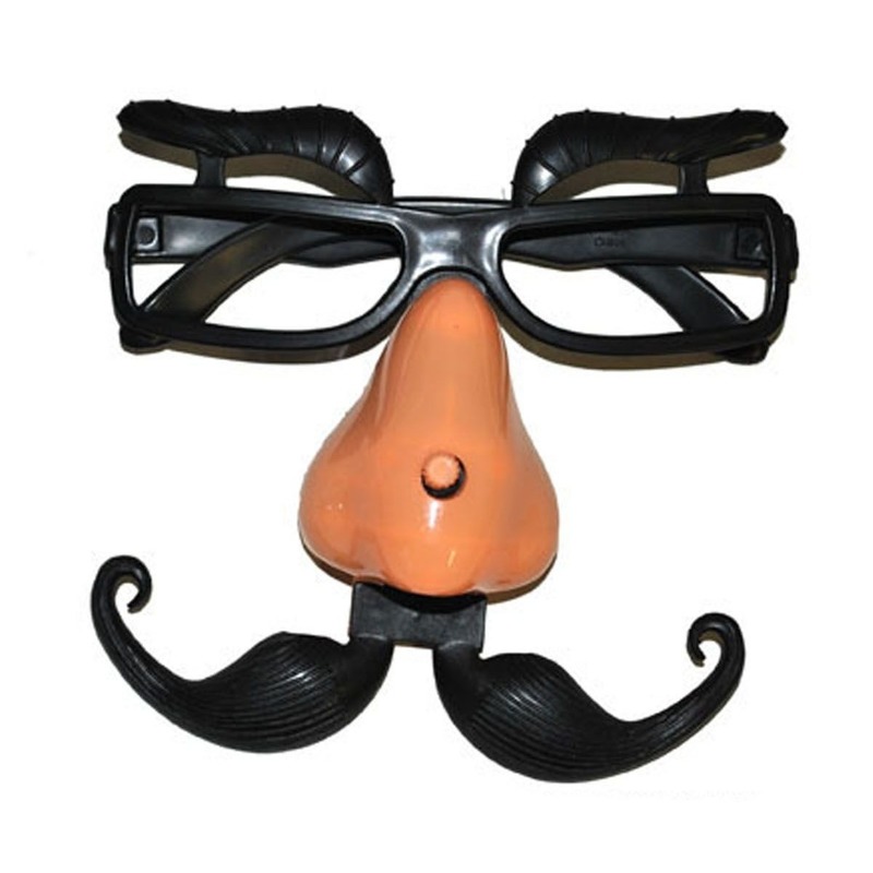 Verkleed Fun bril met neus en wenkbrauwen