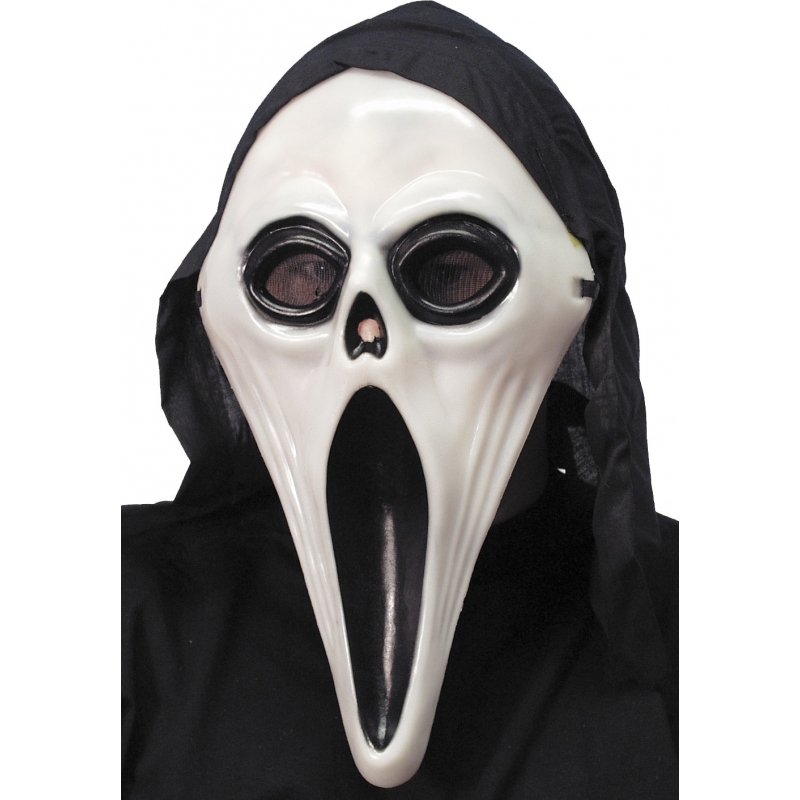 Verkleed Glow in dark Scream masker