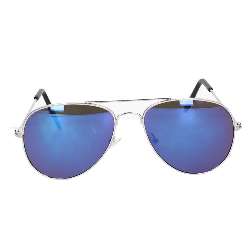 Verkleed Piloten zonnebril blauw voor kinderen