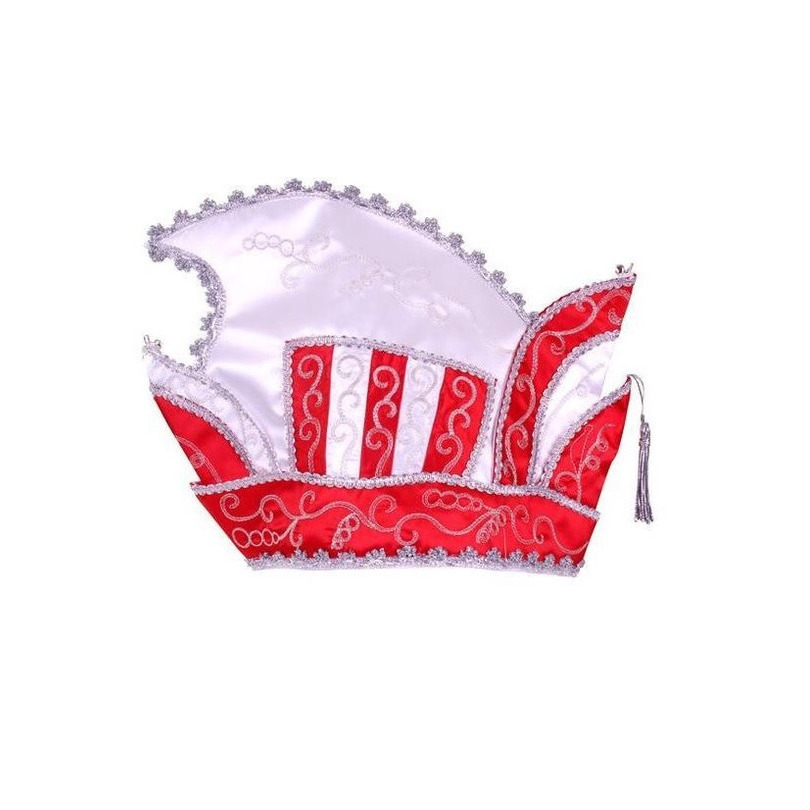 Verkleed Prins Carnaval muts rood/wit
