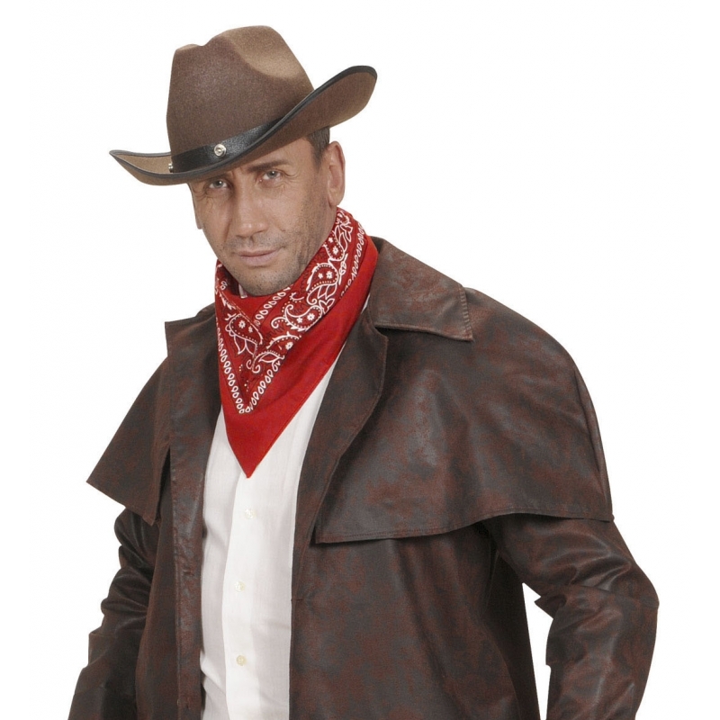 Verkleed rode cowboy bandana zakdoek
