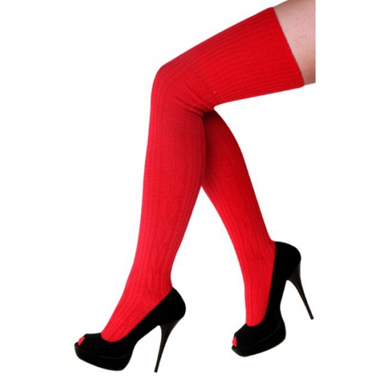 Verkleed Rode Tiroler kousen voor dames