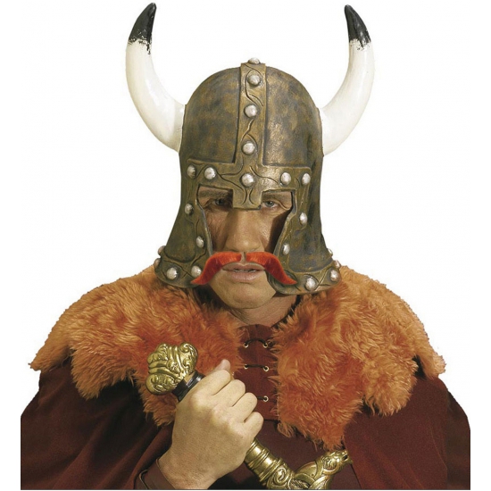 Verkleed rode Viking snor
