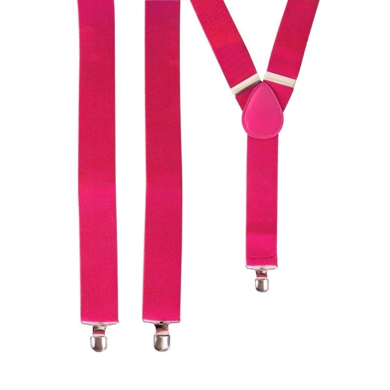 Verkleed Roze bretels tot 120 cm