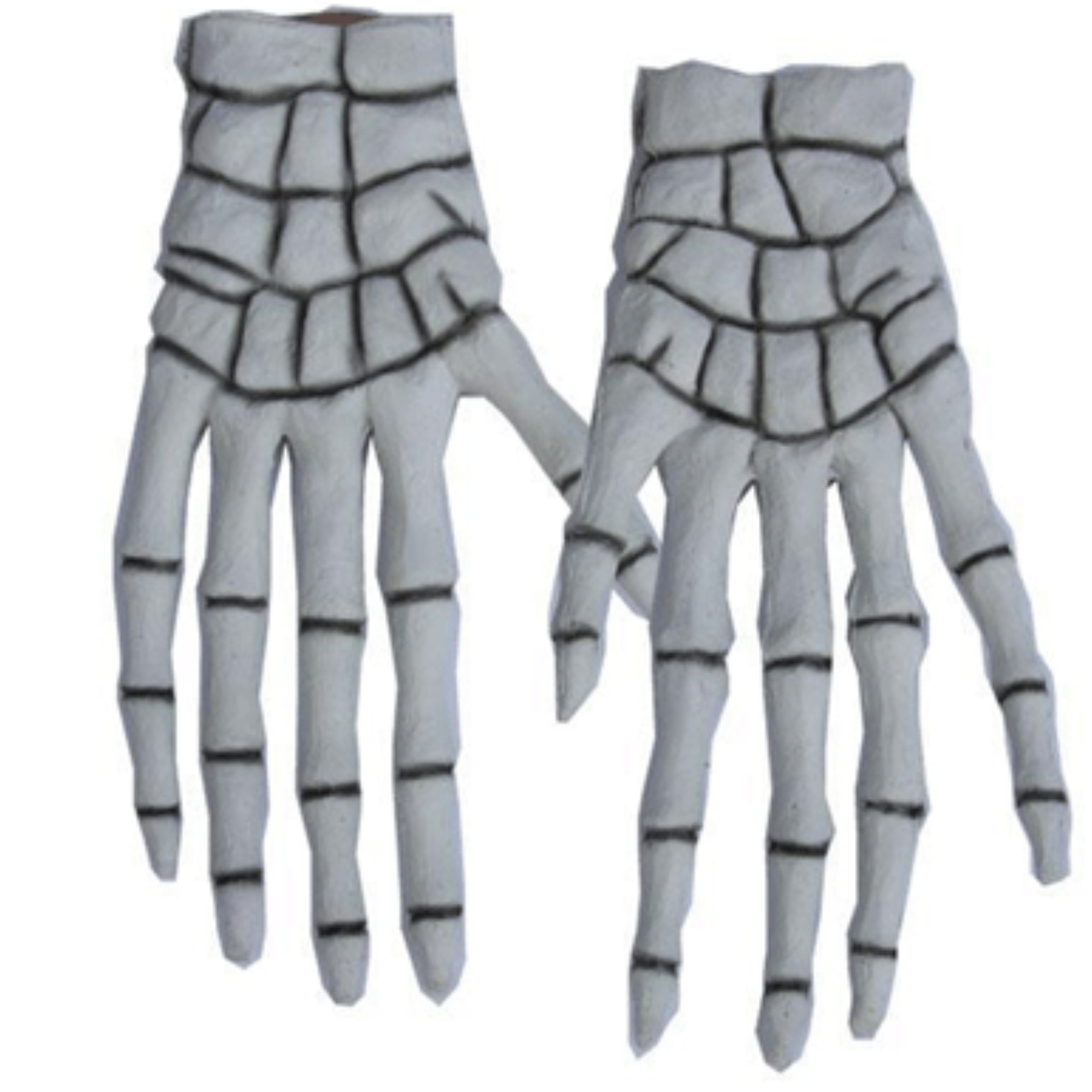 Verkleed Skelet handschoenen 40 cm