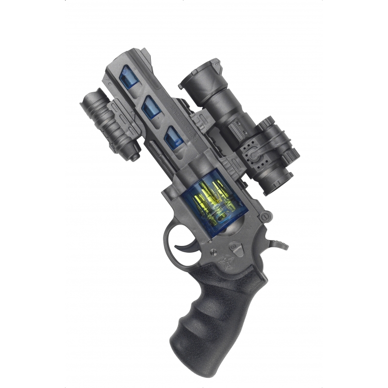 Verkleed Space revolver met licht en geluid