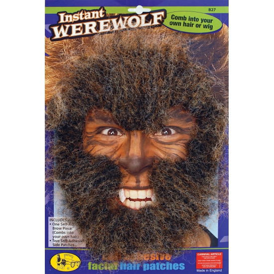 Verkleed Weerwolf gezichtshaar