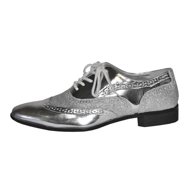 Verkleed Zilveren heren schoen
