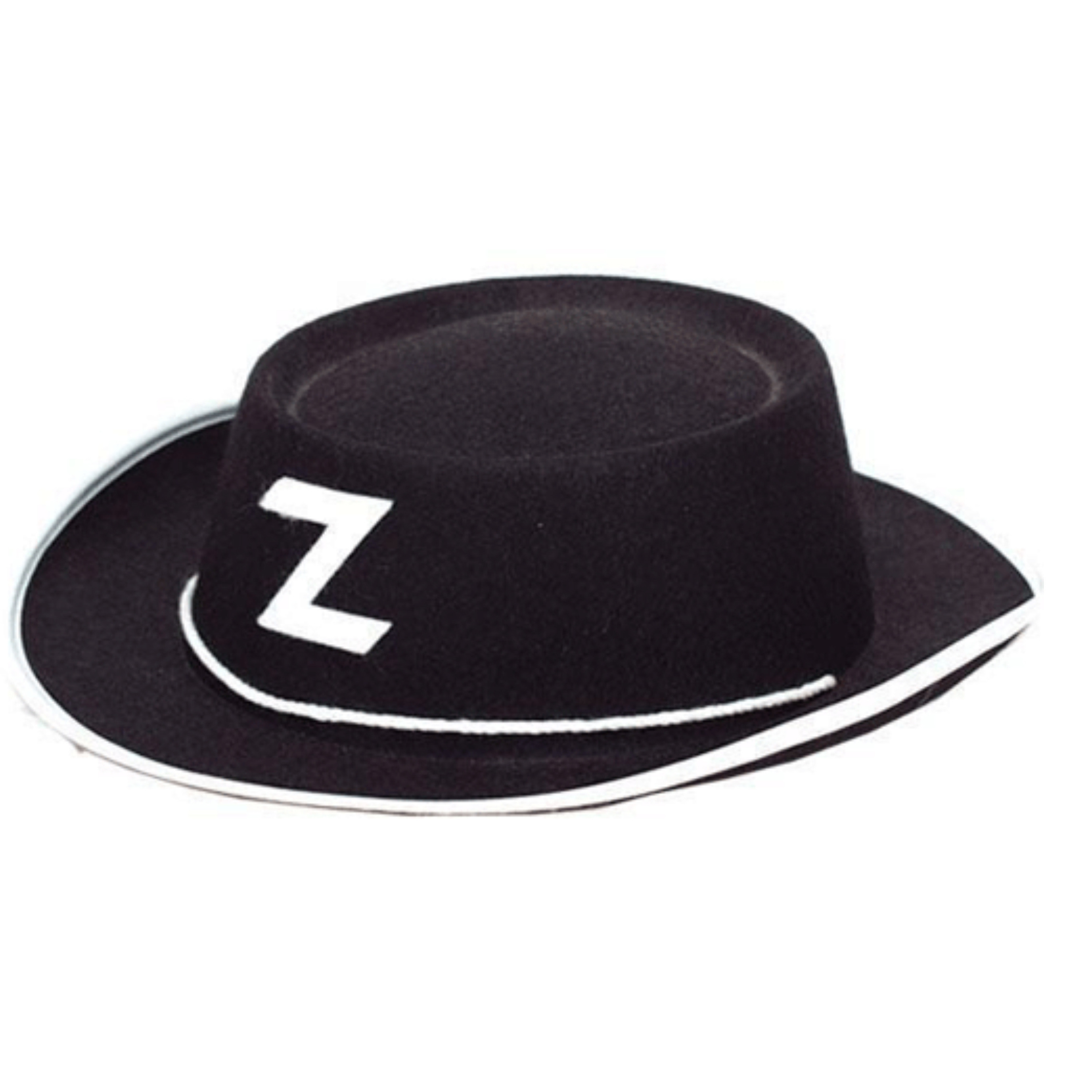 Verkleed Zorro hoedje zwart voor kinderen