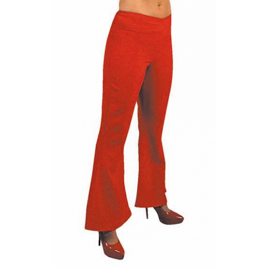 Verkleedkleding Dames hippie broek rood