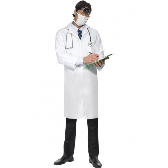 Verkleedkleding Dokters kostuum met mondkapje