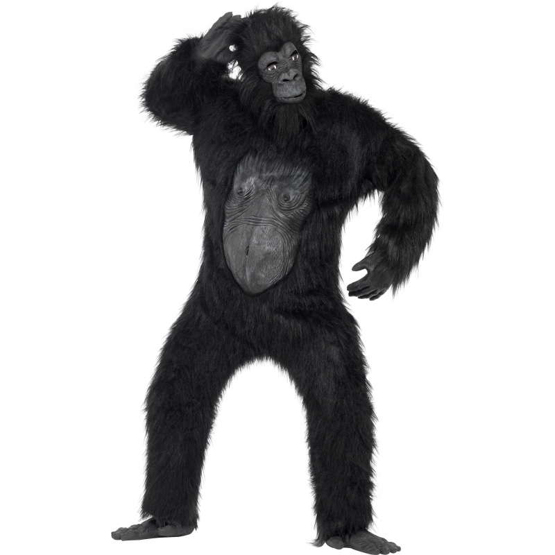 Verkleedkleding Luxe gorilla kostuum