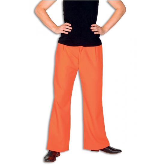 Verkleedkleding oranje lange broek