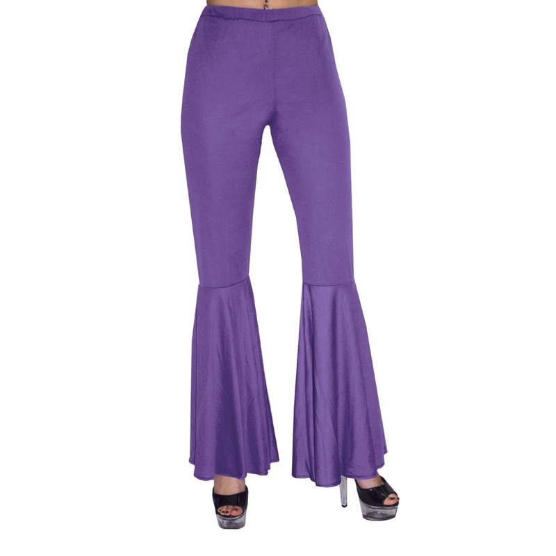 Verkleedkleding paarse hippie broek voor kinderen