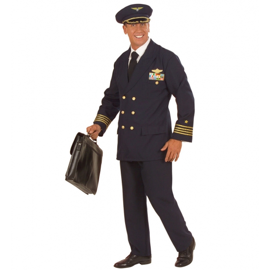 Verkleedkleding Piloot kostuum voor heren/mannen
