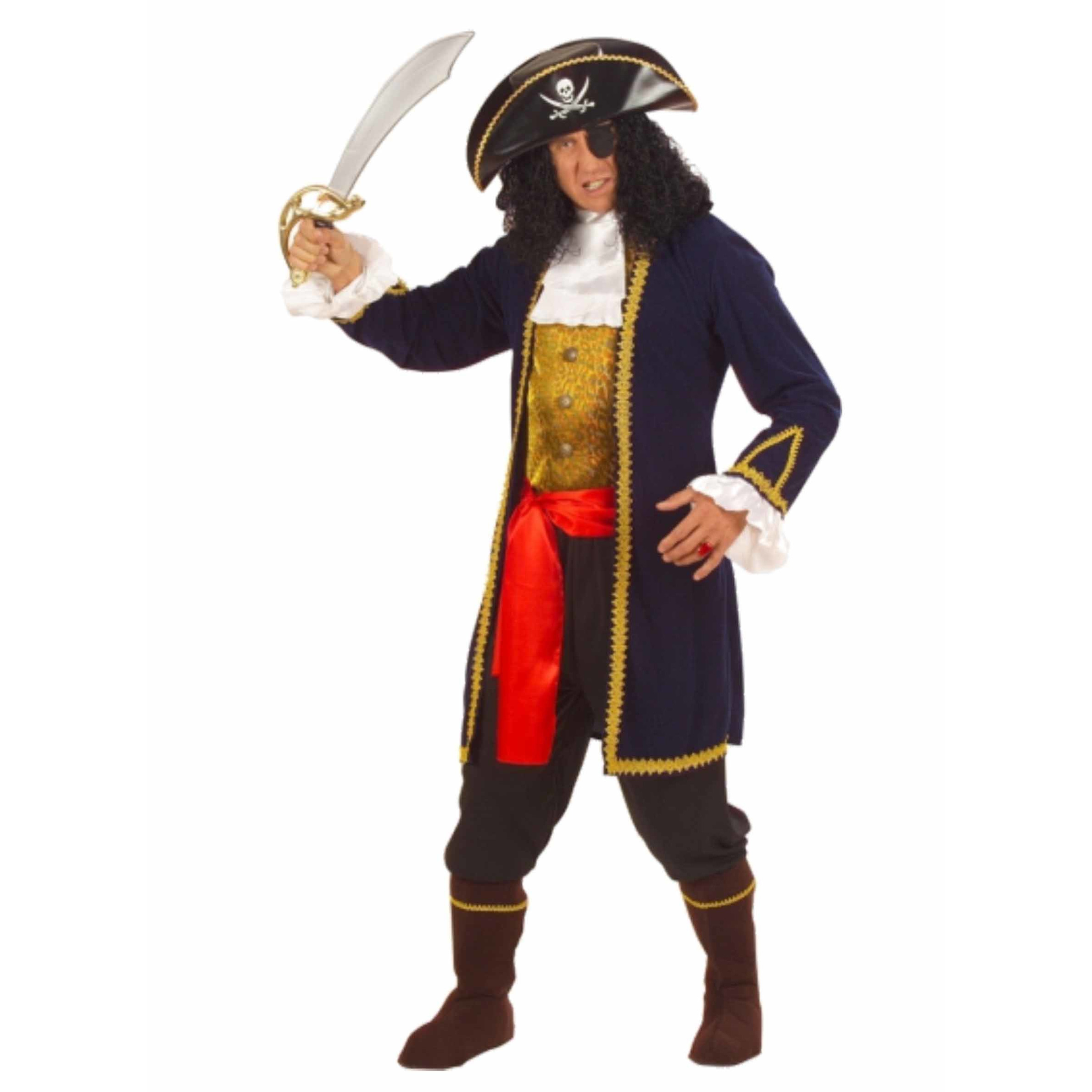 Verkleedkleding Piraten kapiteins kostuum heren