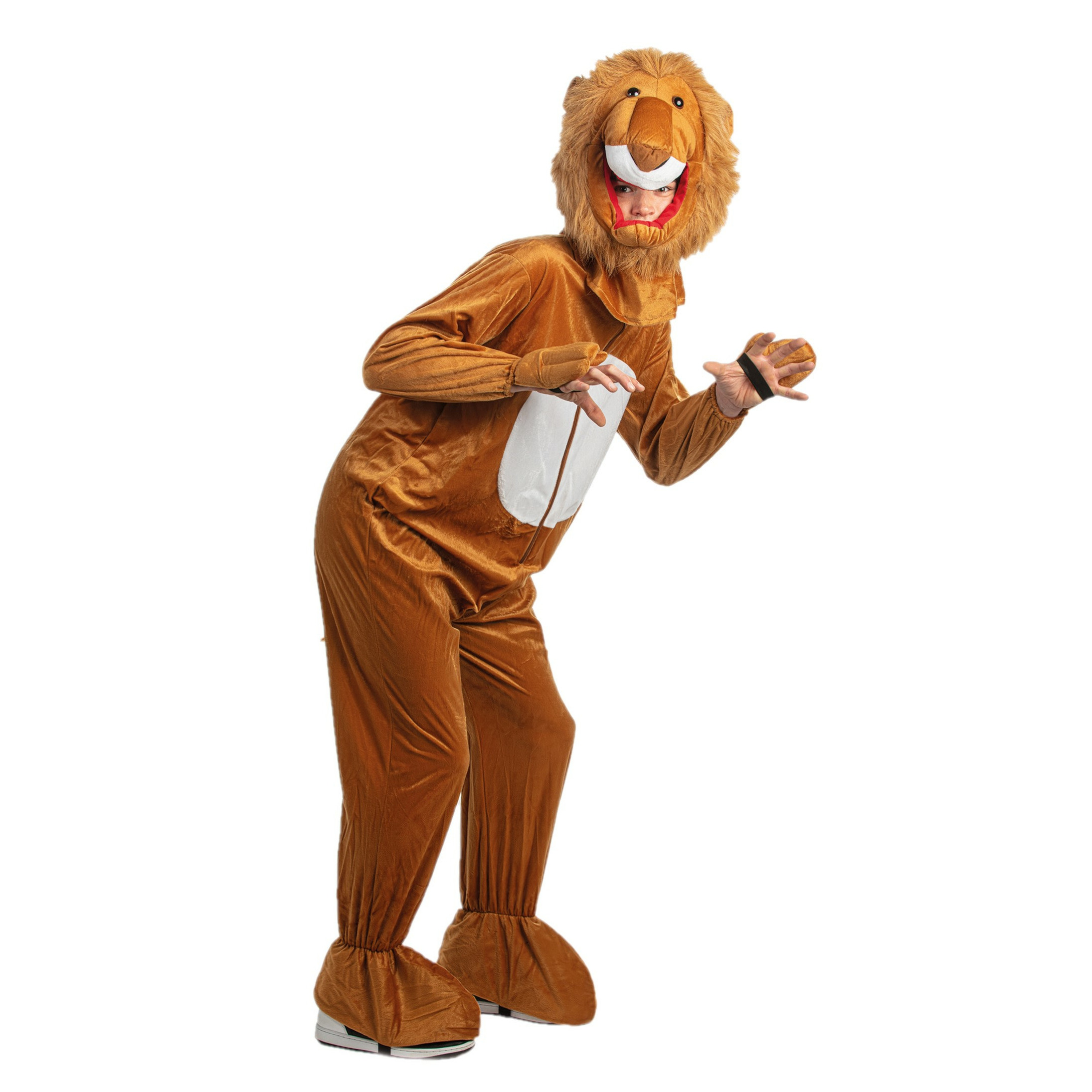 Verkleedkleding Pluche leeuw kostuum bruin