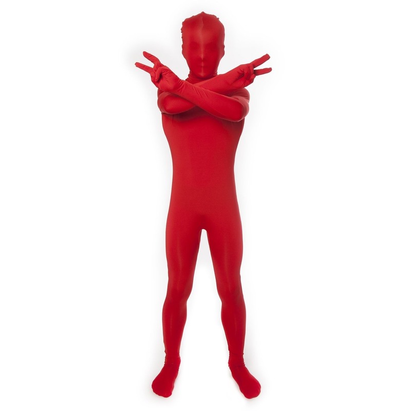 Verkleedkleding Rode morphsuit voor kinderen