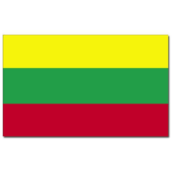 Vlag Litouwen 90 x 150 cm feestartikelen