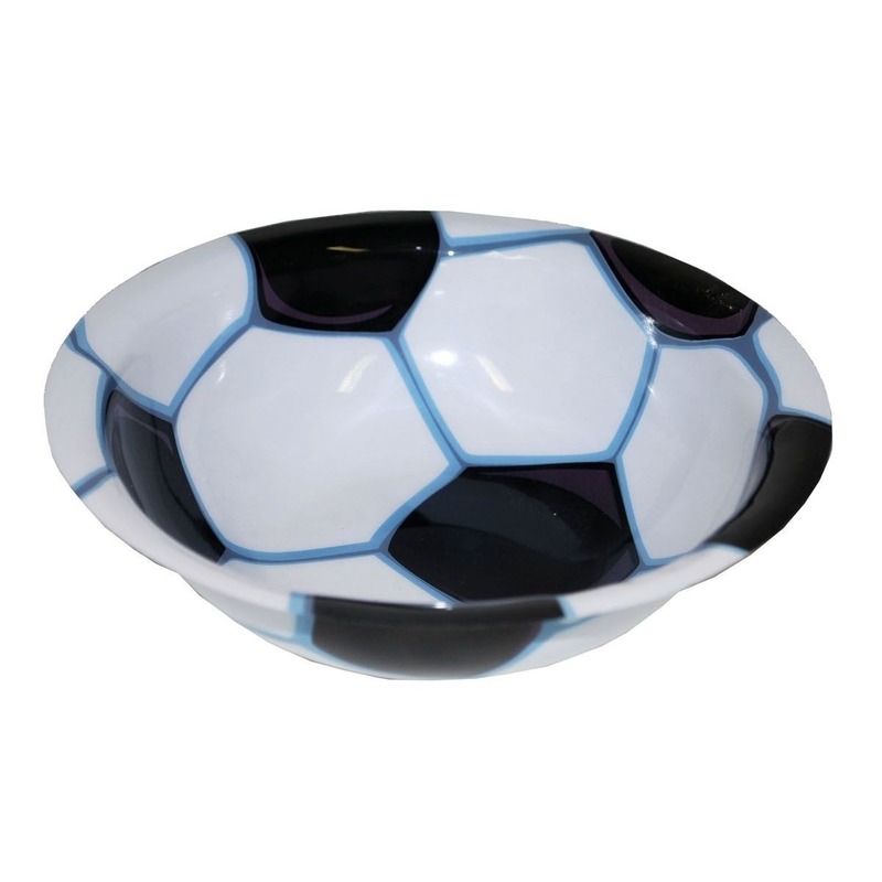 Voetbal bordjes kom/schaaltje van plastic 17,5 cm