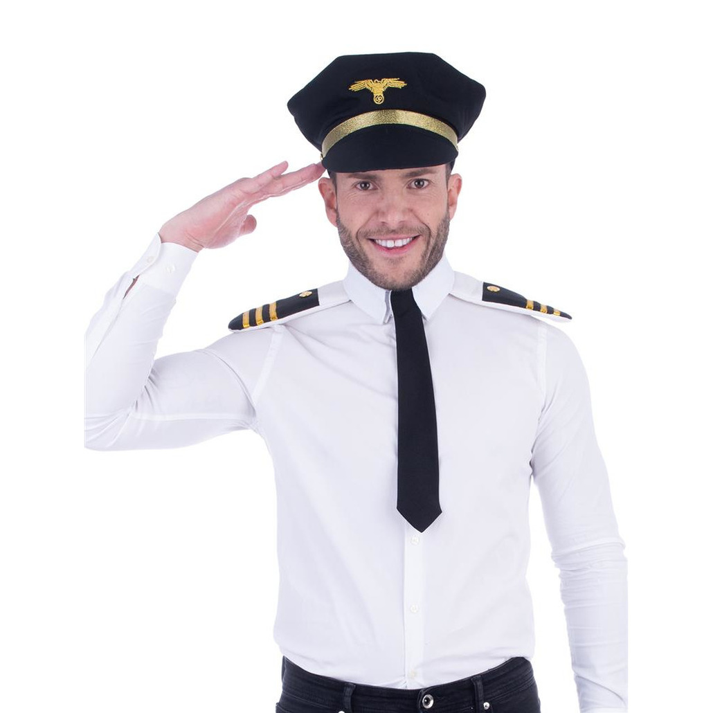 Volwassenen verkleed set voor piloot 3-delig