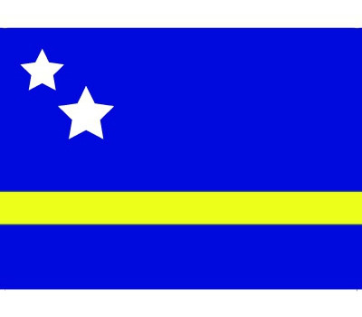Voordelige Curacao vlaggen stickers
