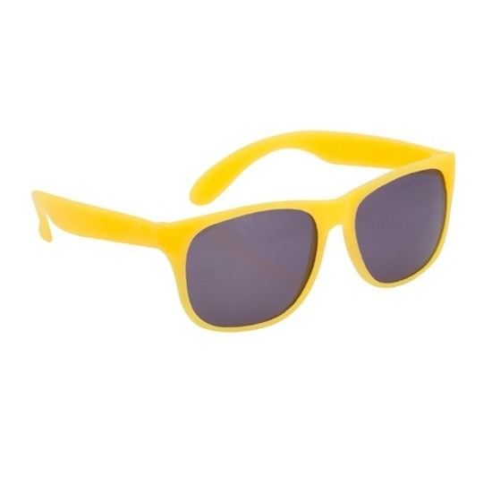 Voordelige gele party zonnebril