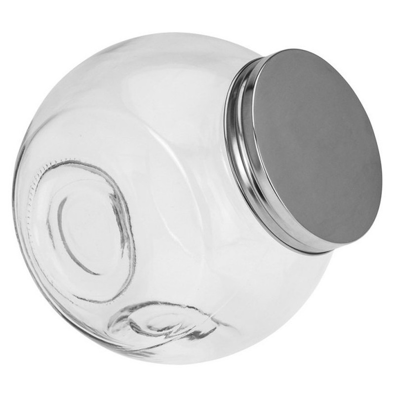 Voorraadpot/snoeppot - glas - 16 cm - 1500 ml