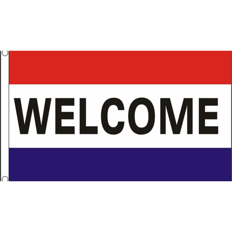 Welkom thuis Hollandse vlag 90 x 150 cm