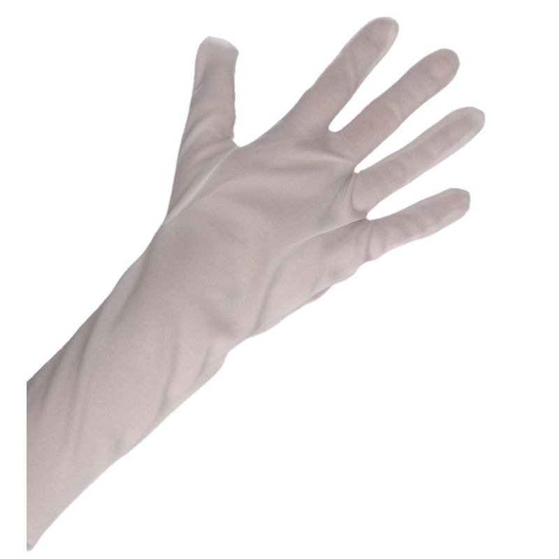 Witte lange handschoenen voor volwassenen