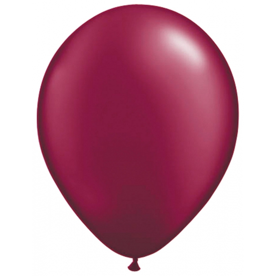 Zak ballonnen donkerrood helium 50 stuks