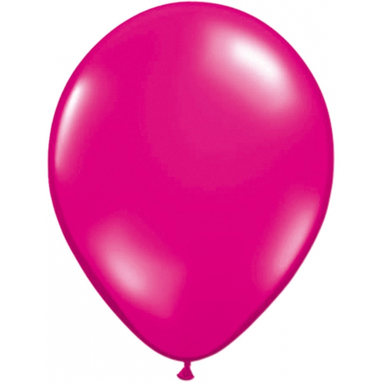 Zak ballonnen magenta helium 50 stuks