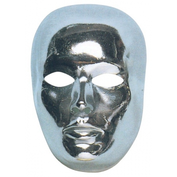 Zilveren carnaval verkleed gezichtsmasker