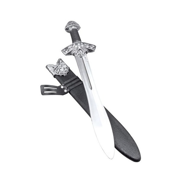 Zilveren ridder zwaard 45 cm