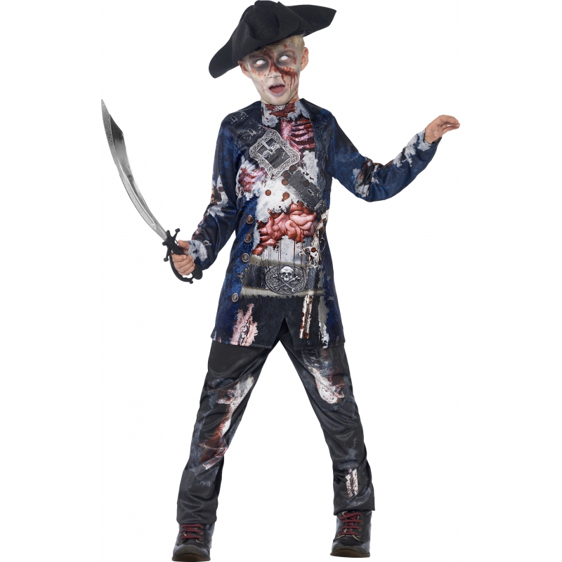 Zombie piraat kostuum voor jongens