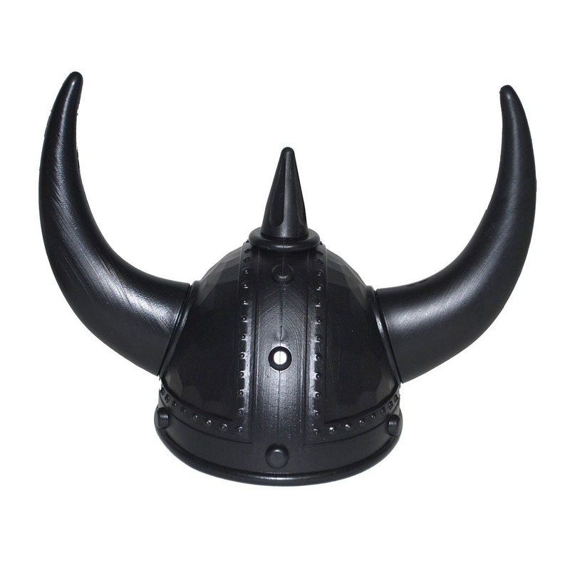 Zwarte viking verkleed helmen volwassenen