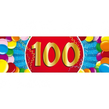 2x 100 jaar vlaggenlijn + ballonnen