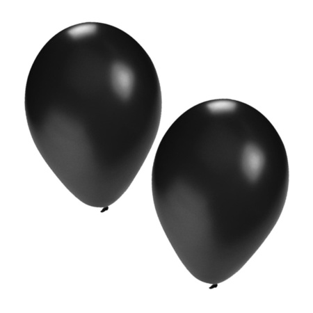 Zwarte versiering ballonnen 100x st